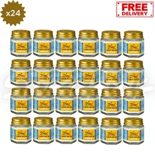 24x Tiger Balm White Ointment 30g for Headache, Muscle Pain Relief and Massage