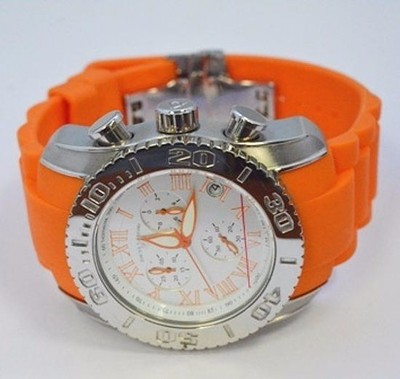 Montre Chronographe Swiss Legend 45 Mm Pour Homme, Boîtier Argenté étanche 200 M