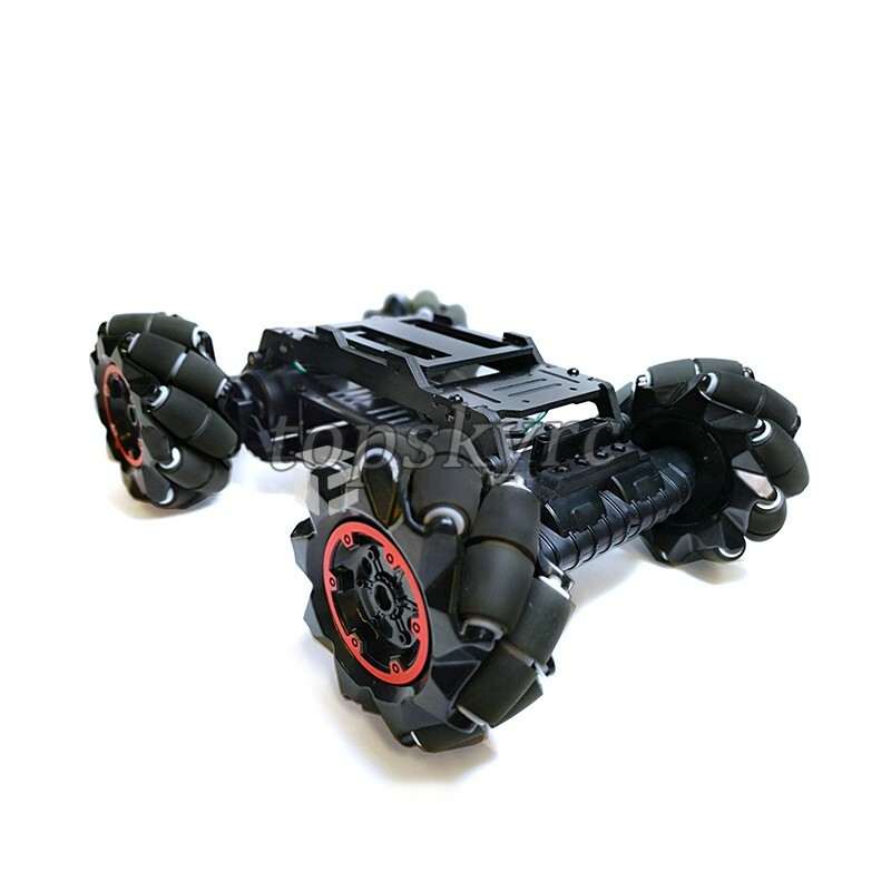 4WD 97mm Mecanum Wheel Robot Car Chassis Kit for Raspberry Pi STM32 tpys