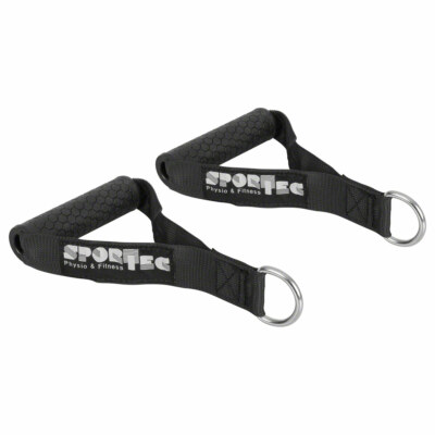 Sport-Tec Zuggriff mit Anti-Rutsch, schwarz, 2er Set