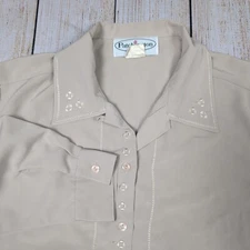 Vintage Patchington Top Embroidered Long Sleeve Size 12 western boho style