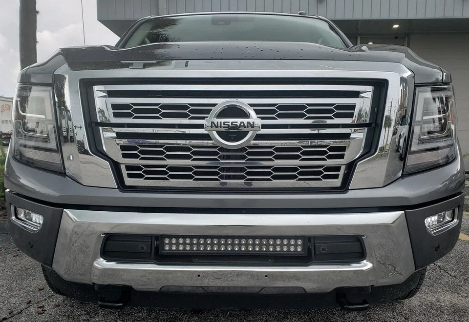 [SR] Parachoques Oculto Rejilla Inferior 20" Barra de Luz Soporte de Montaje PARA 03-19 Titan XD Foto 3 de 4