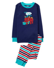 NWT Gymboree Boys Gymmies Train Pajama set 12-18M