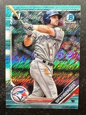 2019 Bowman Chrome Prospects Aqua Shimmer Refractor Chad Spanberger #87 103/125