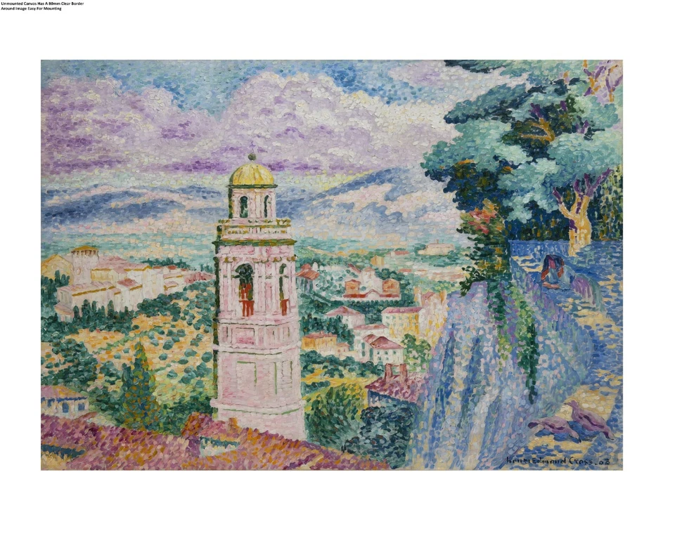 Premium Henri Cross Campanile of Santa Maria Art Poster OR Canvas Size A4 to A1 - Image 2 of 3
