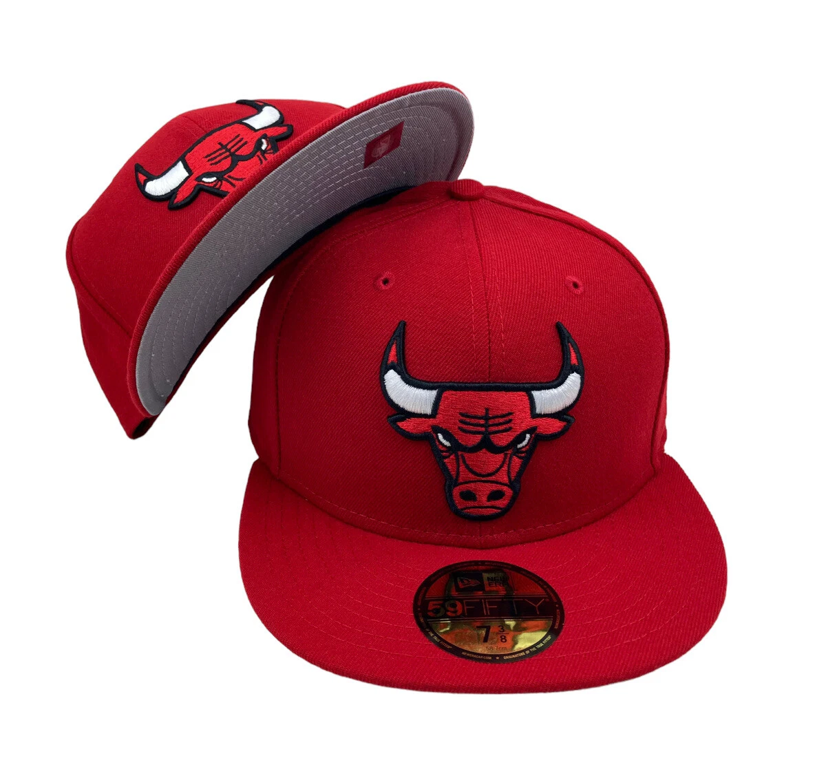 New Era Chicago Bulls NBA Red 59 fifty fitted hat cap