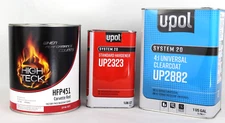 Corvette Red Basecoat Paint GM WA9075 High Teck HFP451 & U-Pol UP2882 Clearcoat