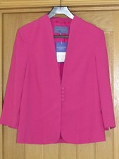 Autonomy Pink Crepe Jacket Size 8 Lined Fitted 3/4 Sleeve Bnwt Cruise Wedding