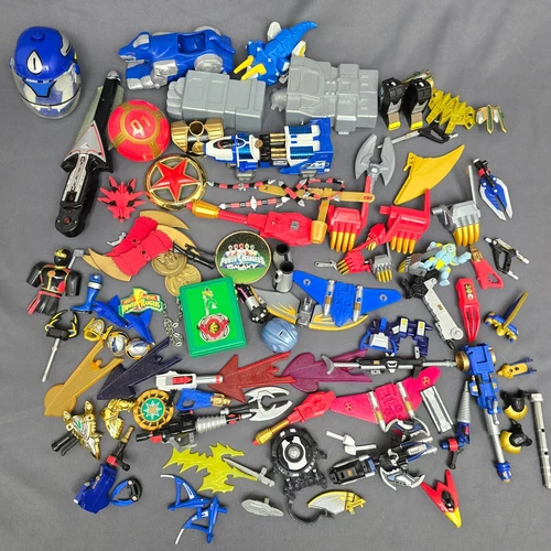 Lot of Miscellaneous VTG Power Ranger Pieces / Accessories 90+ pieces