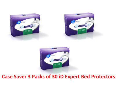 iD Expert Protect Super Bettunterlage 60cm x 60cm Koffer 3 Packungen à 30 Auflagen Schoner