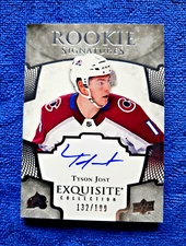 2017-18 Tyson Jost Upper Deck Exquisite Collection Rookie Signatures /199 Auto