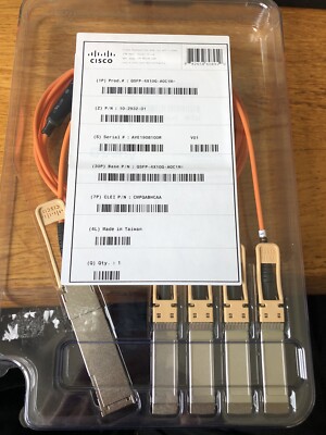 Cisco 40G QSFP auf 4x 10G SFP+ Aktives Optisches Breakout Kabel 1M - QSFP-4X10G-AOC1M