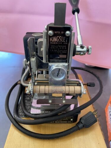 Kingsley 1x1 hot foil stamping machine photo