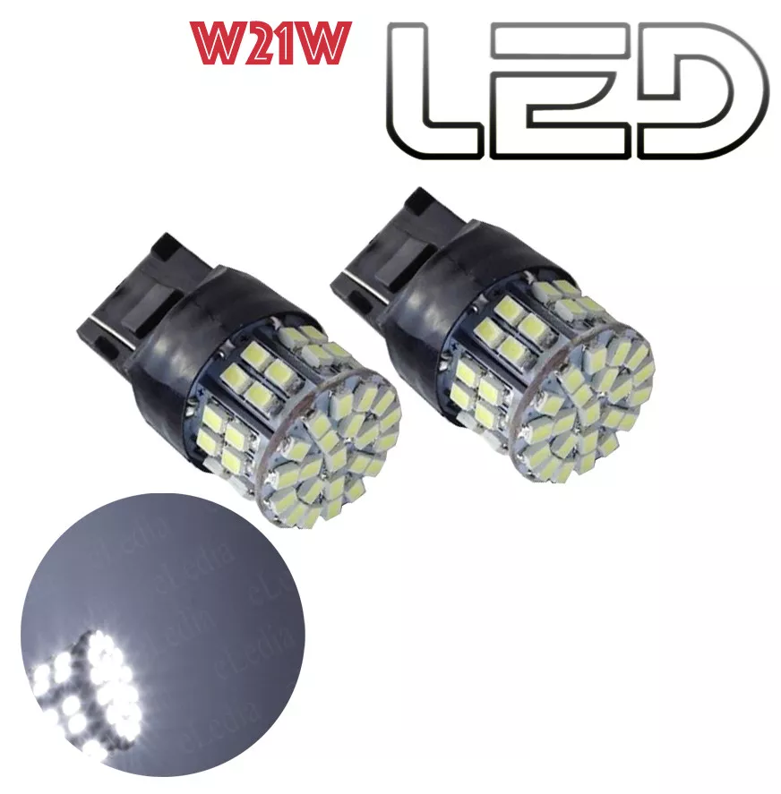 2 Ampoules LED T20 W21W Veilleuses position Feux de Jour diurne