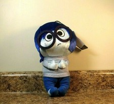 Disney Inside Out Sadness 12 Inch Plush Zipper Coin Doll NEW