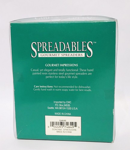 Stainless Steel Spreaders Wine Handles Gourmet Cardinal Spreadables - Picture 3 of 6