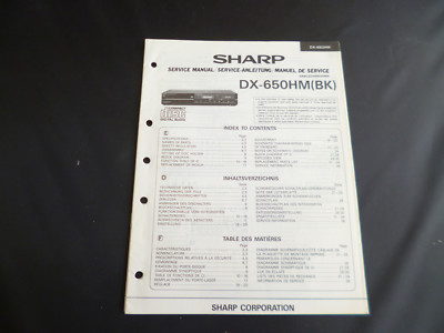 Original Service Manual Sharp DX-650HM