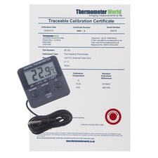 Digital Fridge Freezer Thermometer with 2 Point Calibration Certificate - IN-152
