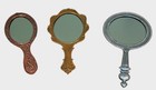 Decorative Handheld Mirrors Set Of 3 Ornate Wall Art Decor