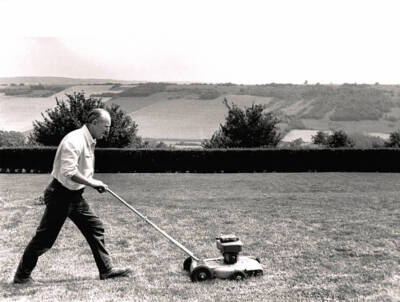 Andre Bourvil in the village of Montainville 1960s in France OLD PHOTO 3