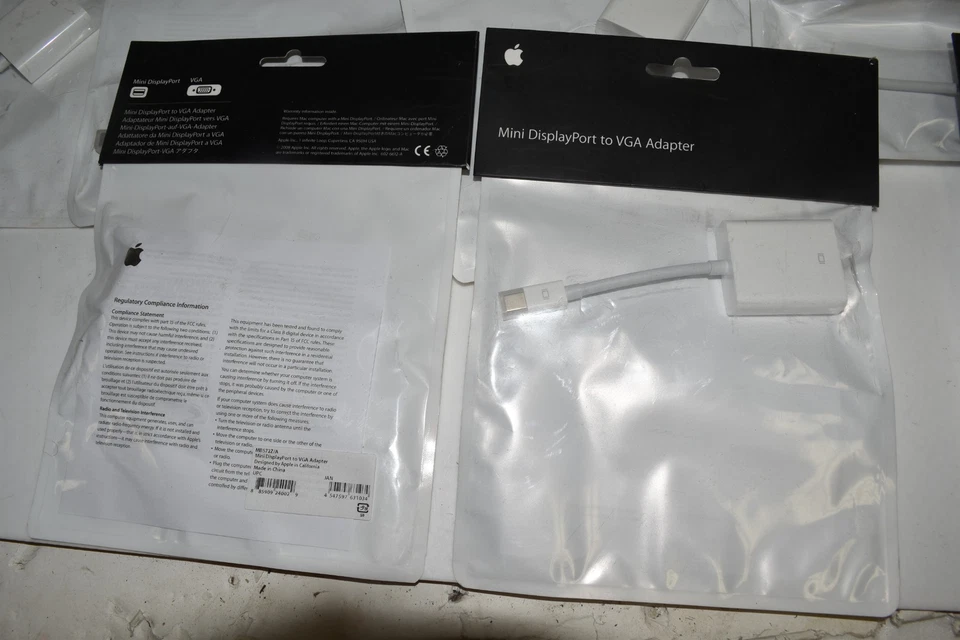 Adaptateur Mini Display Port Vers VGA Apple A1307 LOT DE 13 NEUF (JPV18) - Photo 2/3