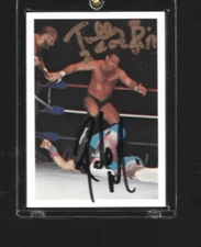 72  Blanchard  Morton signed 1988 NWA Wrestling Card w/COA  FREE SHIPPING