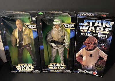 Star Wars Action Collection Luke Skywalker Lot of 2 + Admiral Akbar Collectors