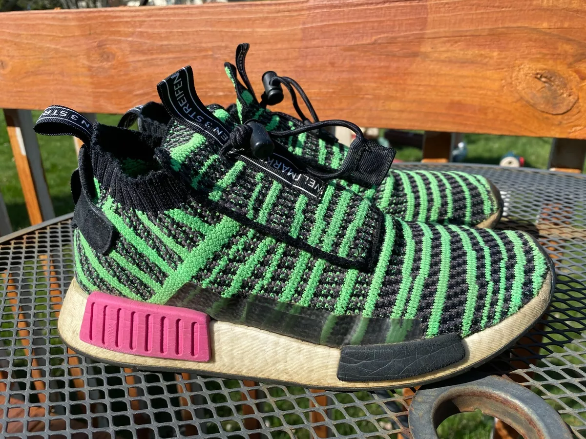 budget tønde Hvordan Adidas Originals Nmd TS1 PK Primeknit Boost Watermelon Green Pink Shoes  Mens 8.5 | eBay