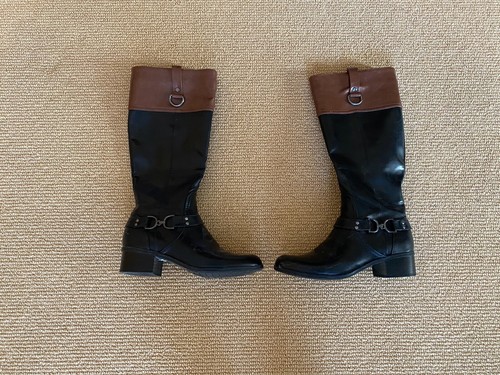 Women's Bandolino Two Tone Zip Up Boots 
