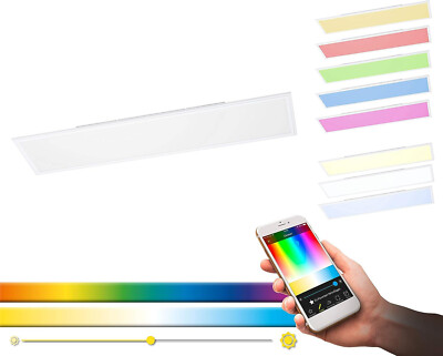 EGLO Connect-C Salobrena-C smarte Deckenleuchte CCT RGB 120cm EEK:E (Spektr A-G)