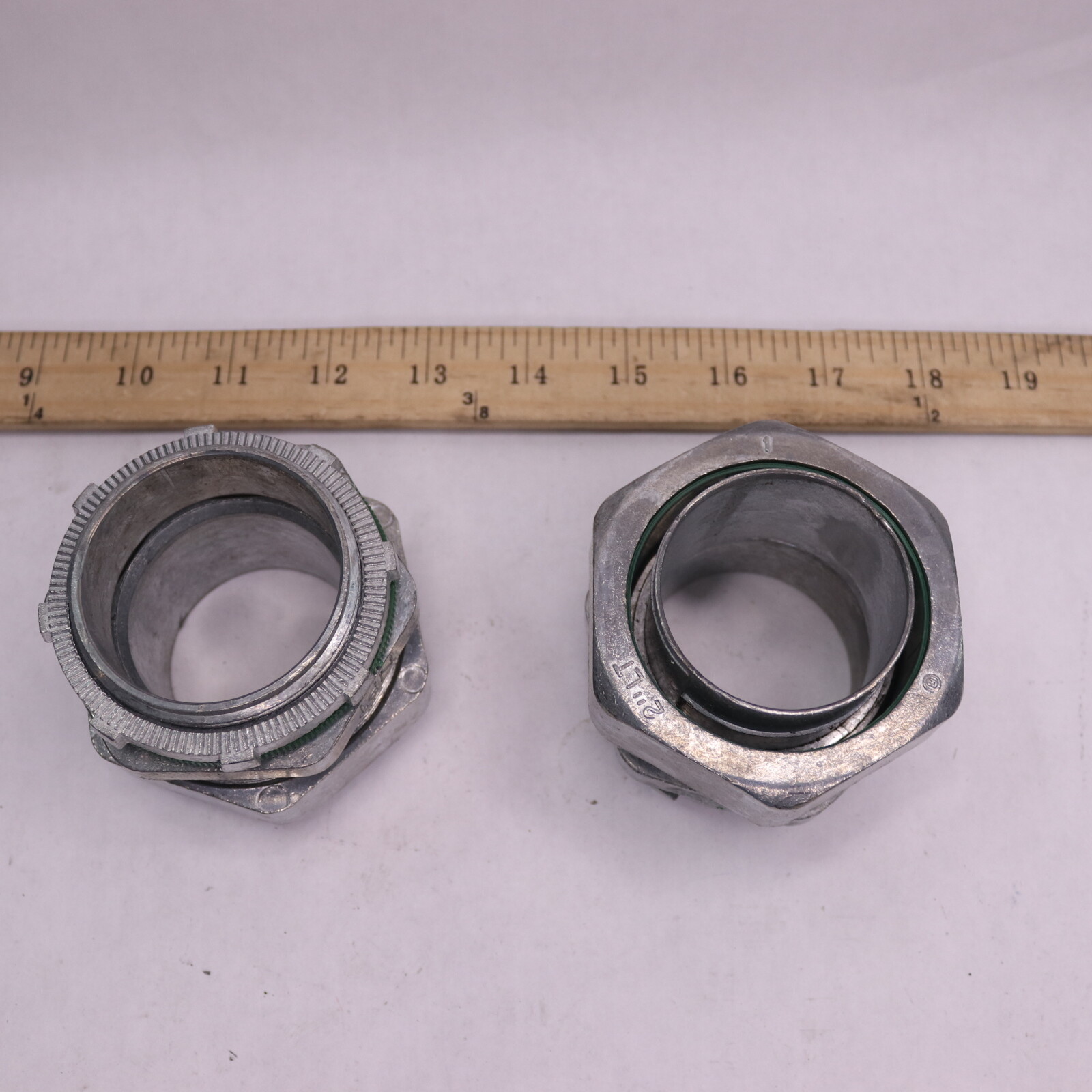 (2Pk) Bridgeport Fittings LiquidTight Connector Conduit Fittings 2" 435LT2 eBay