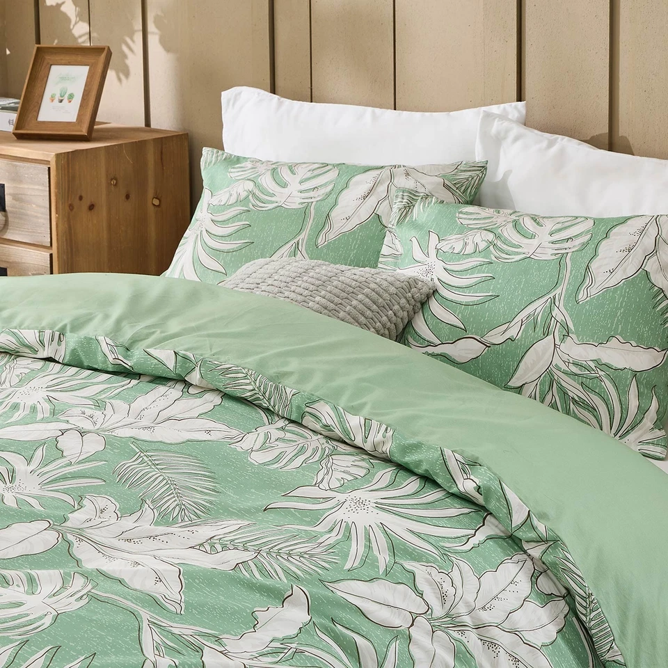 Gogreen 100% Cotton 3 Pieces Luxury Duvet Cover Soft & Breathable Bedding Set - Image 2 of 4