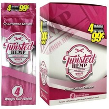   TWISTED WRAPS 4 LEAF PACK  15 COUNT BOX  60 ROLLING PAPERS  BUBBLE