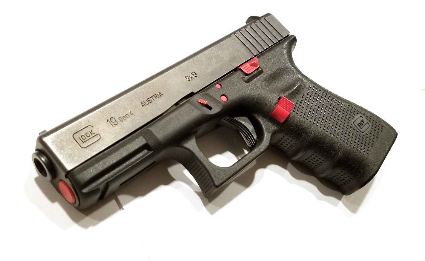 For GLOCK Gen 4 Red Extended Kit, Coated Mag Release, ESLL, Slide ...
