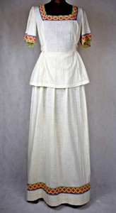 cheesecloth hippie dress