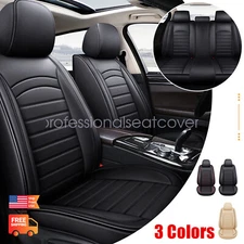 For Nissan Sedan Leather Seat Cover Full Surround Set Front+Rear Cushion Cover