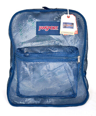 blinded blue jansport mesh backpack New JanSport Mesh Backpack -- Navy