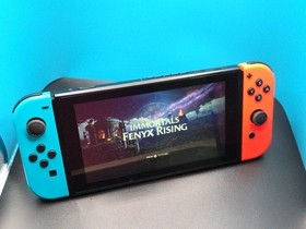 Nintendo Switch 32GB Blue/Red Joy-Con w Fenyx Rising game and Charger