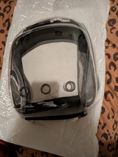 Black Clear Bubble Pet Carrier Backpack Cat or Small Dog Travel Bag Ventilated