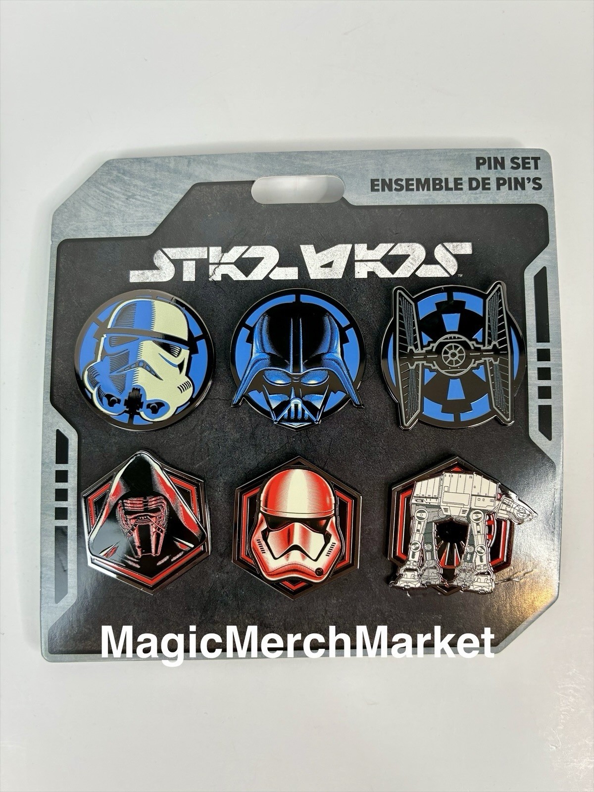 Disney Parks Star Wars Empire Darth Vader Kylo Ren Pin Set of 6
