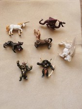 Belles figurines PLASTOY - Lot de 7 animaux fantastiques - Minotaure, pégase...