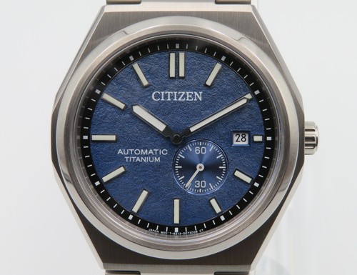 Citizen Zenshin Mechanical Blue NJ0180-80L 39mm Titanium Automatic Wristwatch