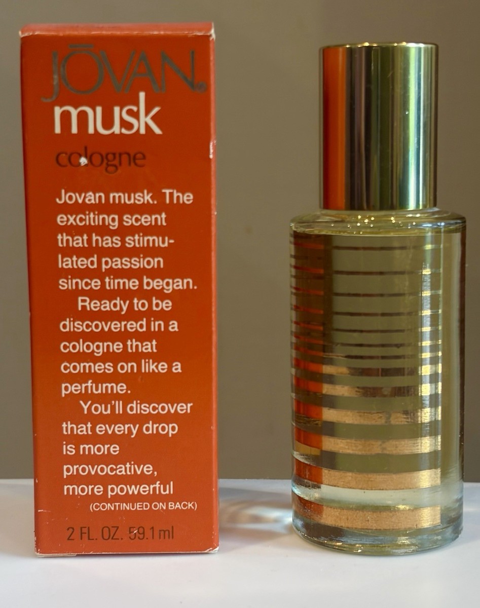Vintage 80's Jovan Musk Oil Cologne Perfume For Women 2oz/59.1ml
