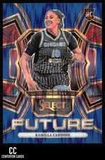 2024 Panini Select WNBA #1 Kamilla Cardoso Select Future Prizms Blue Flash RC