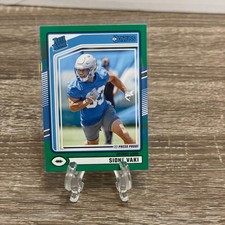 2024 Panini Donruss - Rated Rookie Sione Vaki #332 Press Proof Green (RC)