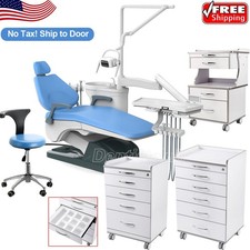 Dental Unit Chair DC Motor Computer Control /Mobile Storage Cabinet Trolley Cart