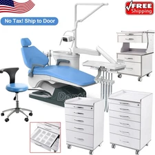 Dental Unit Chair DC Motor Computer Control /Mobile Storage Cabinet Trolley Cart