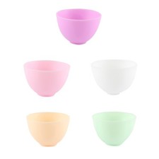 Dishwasher Safe Silicone Bowl Yellow Home Cooks 5Pcs 4.1X2.8In