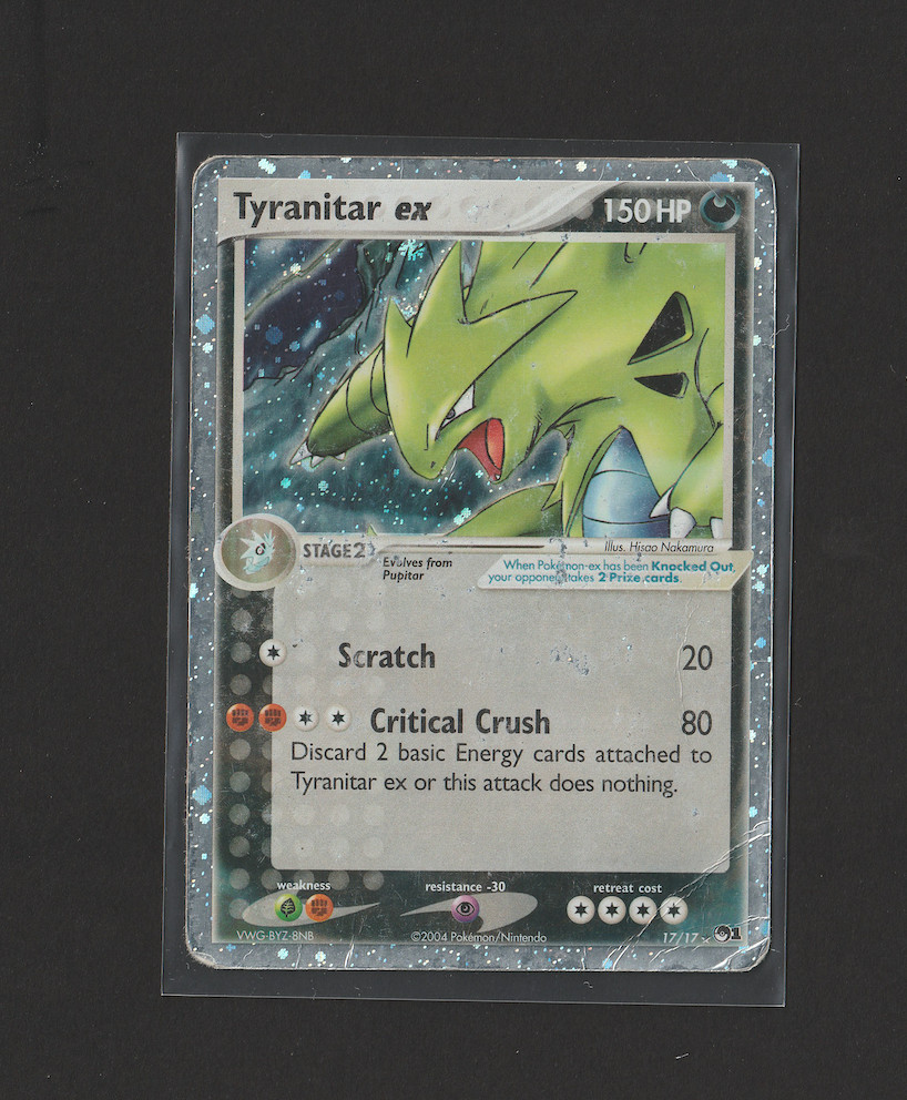 2004 Pokemon POP Series 1 Tyranitar ex (Holo) 17/17 Holo Rare Foil