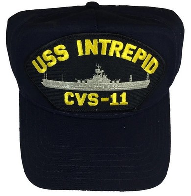 USS INTREPID CVS-11 HAT CAP NAVY SHIP ESSEX CLASS AIRCRAFT CARRIER FIGHTING I